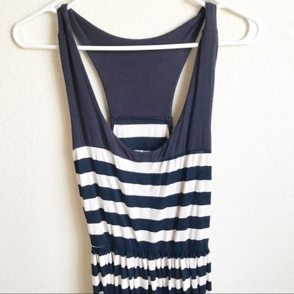 Striped Racer Back Mini Dress, S - Picture 2 of 8